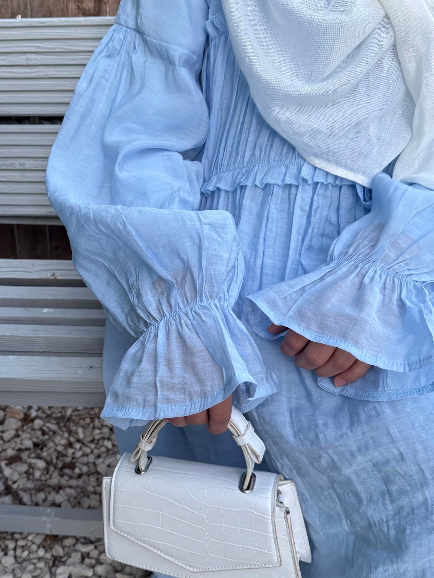 Icy Breeze Linen Maxi Dress and Inner