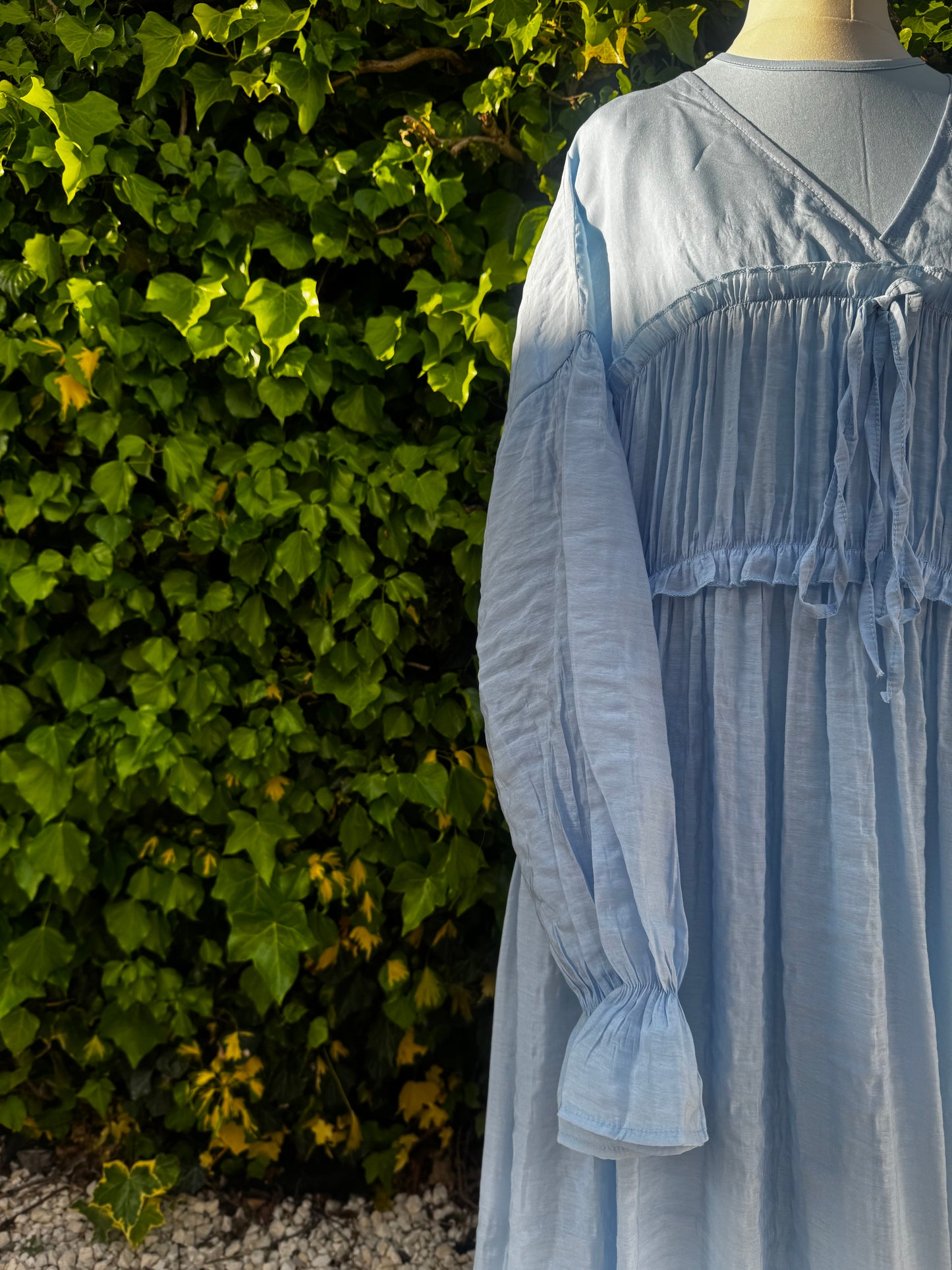 Icy Breeze Linen Maxi Dress and Inner