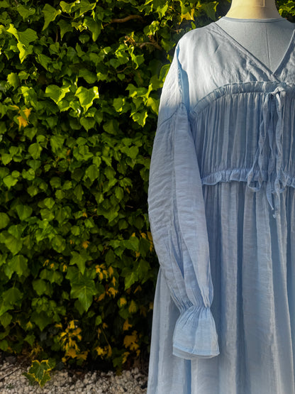 Icy Breeze Linen Maxi Dress and Inner