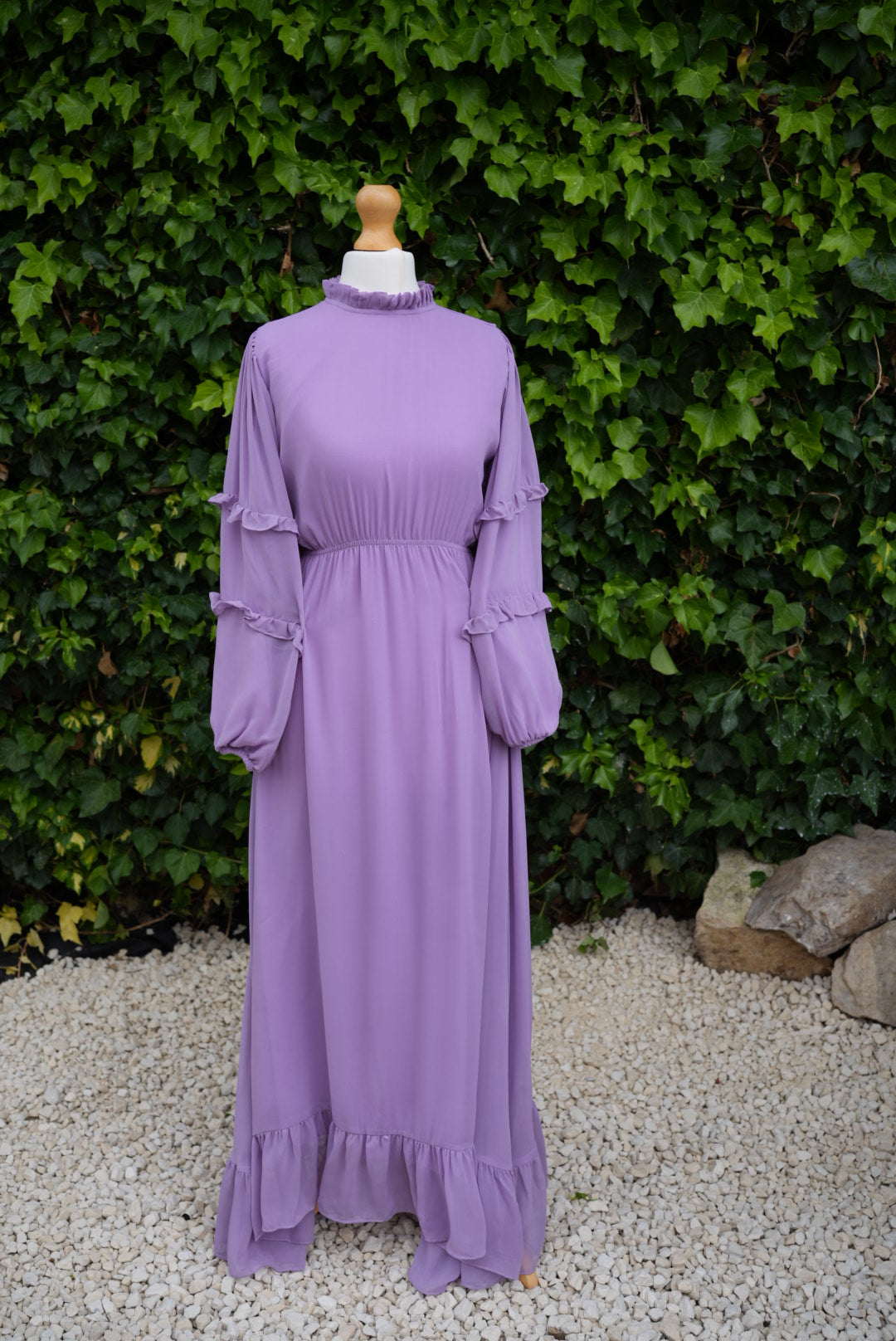 The Lilac Ruffle Maxi Dress
