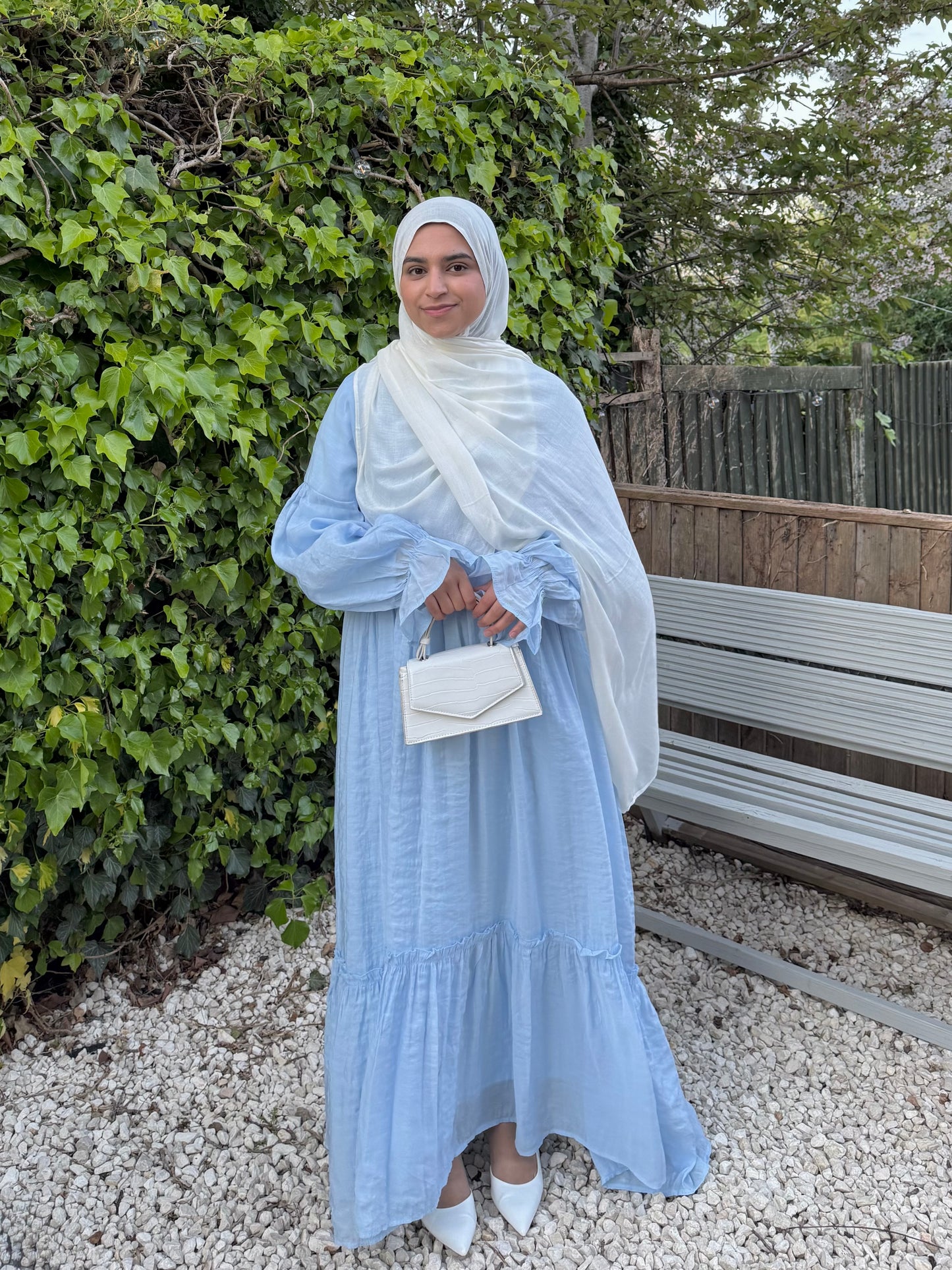 Icy Breeze Linen Maxi Dress and Inner