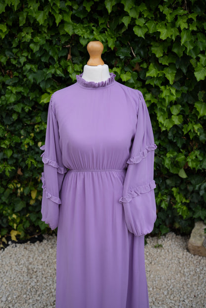 The Lilac Ruffle Maxi Dress