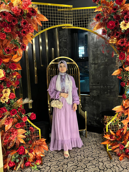 The Lilac Ruffle Maxi Dress