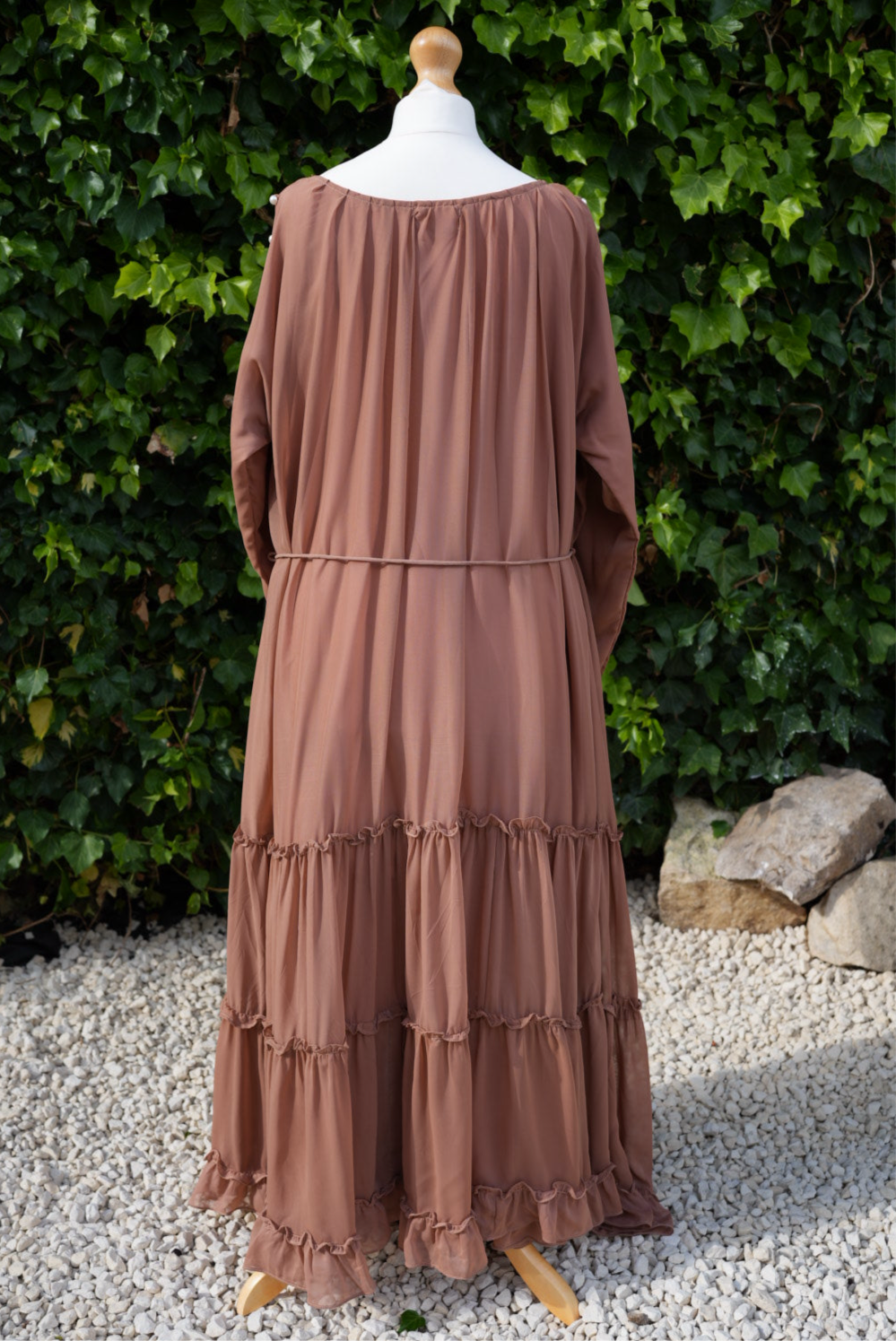 The Blush Pearl Tiered Maxi Dress