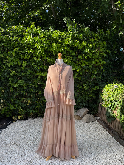 The Nude Tiered Maxi Dress