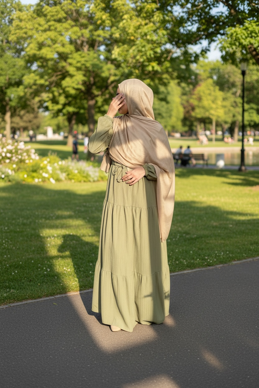 Matcha Tiered Maxi Dress