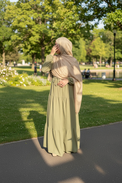 Matcha Tiered Maxi Dress