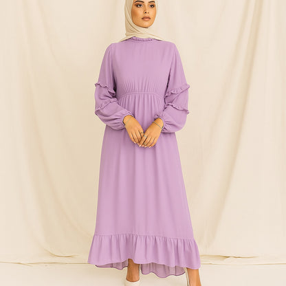 The Lilac Ruffle Maxi Dress