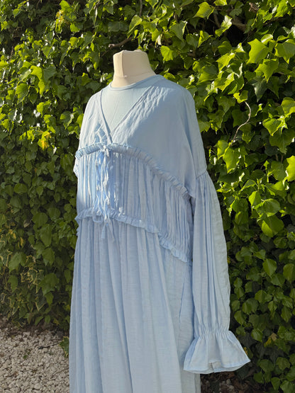 Icy Breeze Linen Maxi Dress and Inner