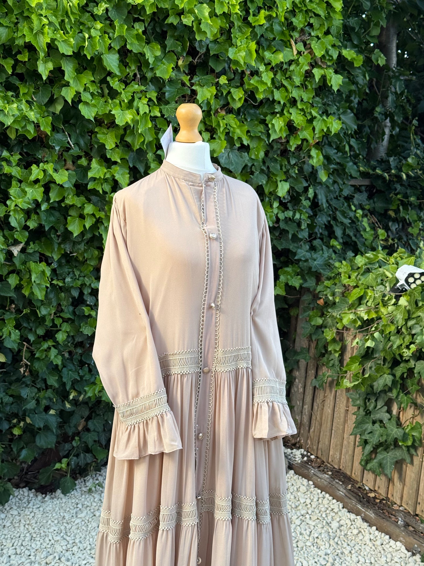 The Nude Tiered Maxi Dress