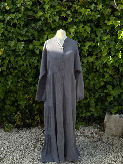 Grey Layered Maxi Dress