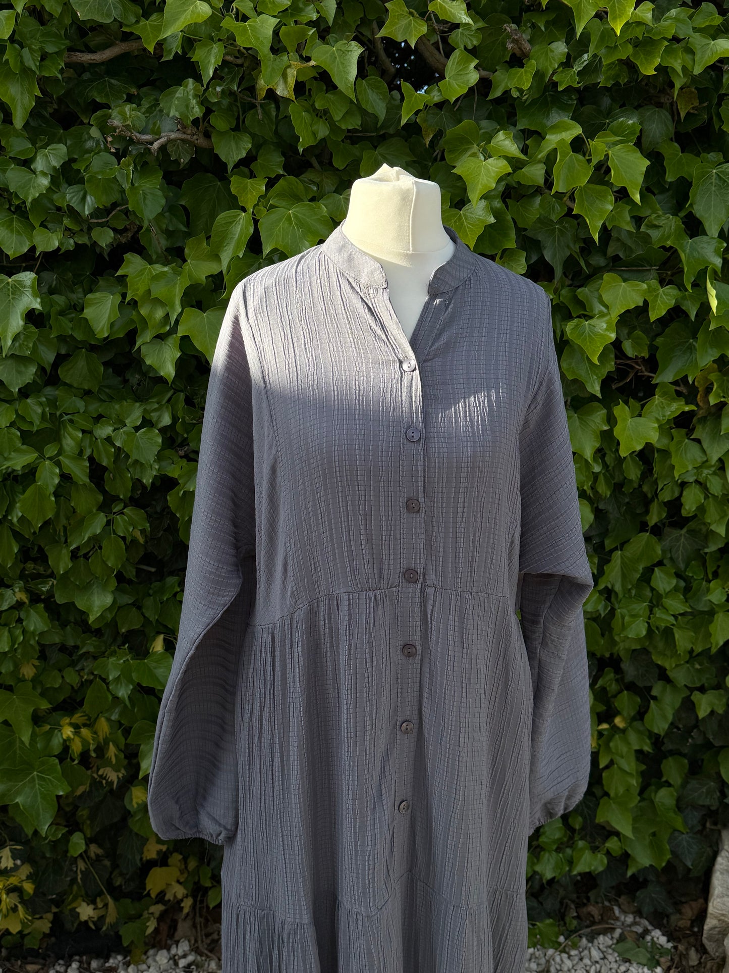 Grey Layered Maxi Dress