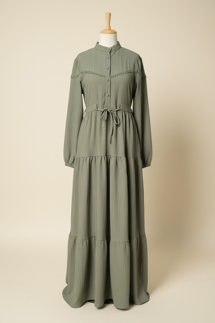 Matcha Tiered Maxi Dress