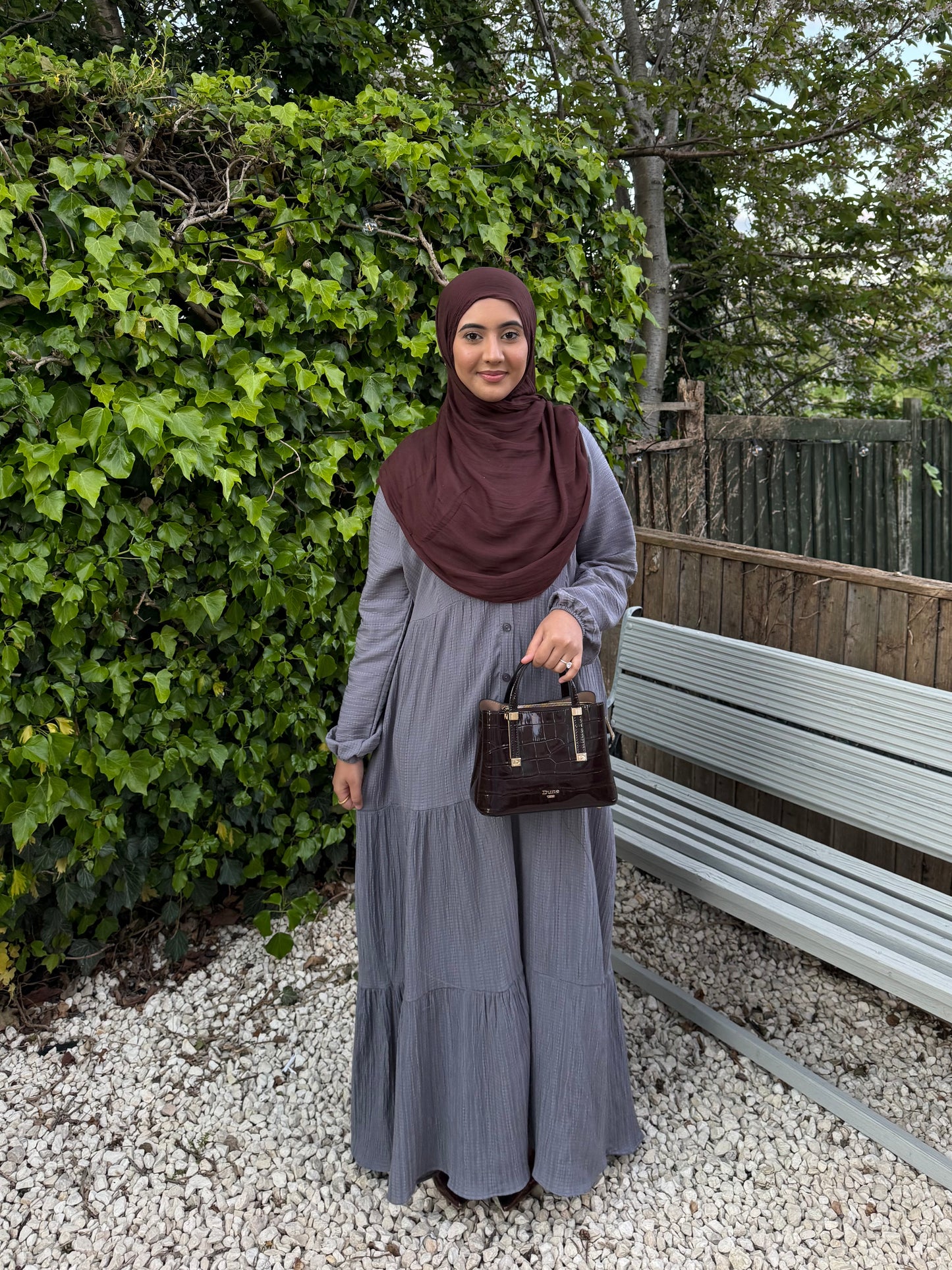 Grey Layered Maxi Dress