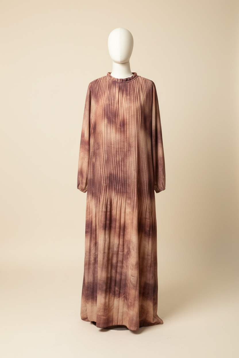 Cloud Pleated Maxi Dress