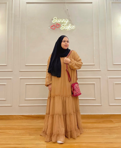 The Blush Pearl Tiered Maxi Dress