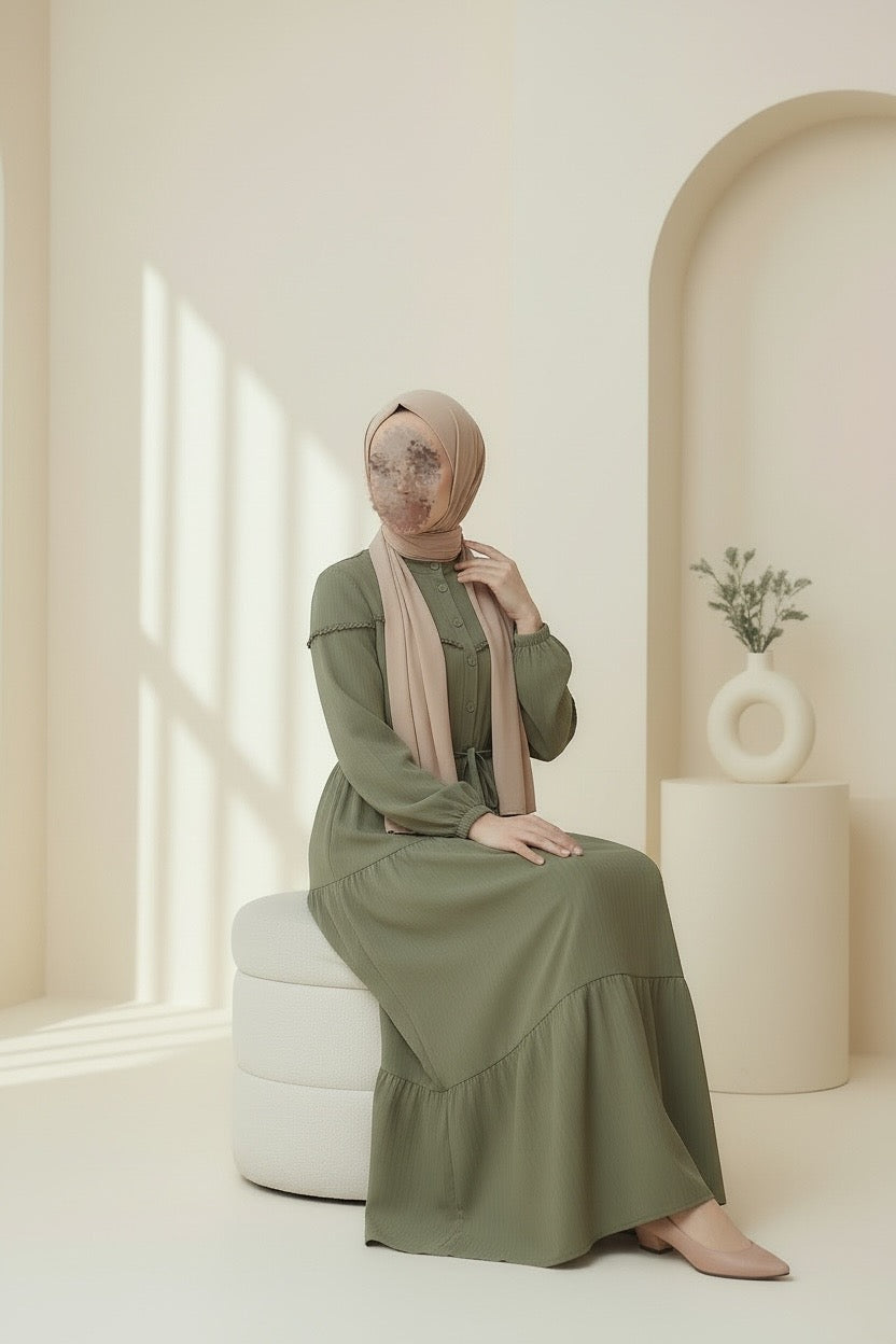 Matcha Tiered Maxi Dress