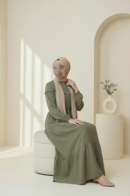Matcha Tiered Maxi Dress