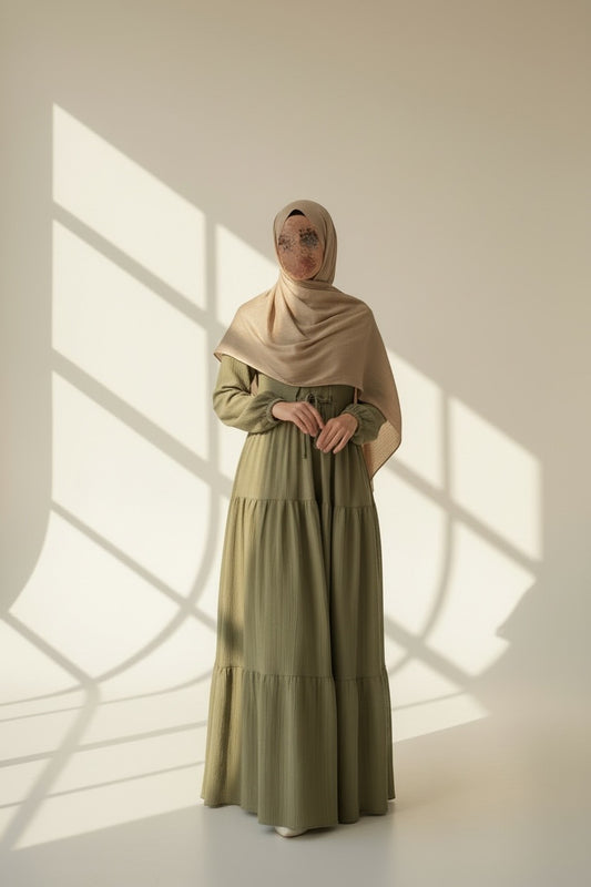 Matcha Tiered Maxi Dress