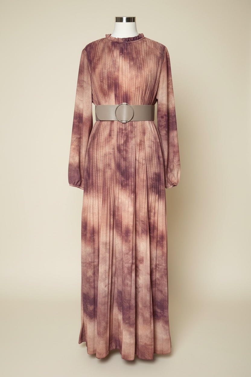 Cloud Pleated Maxi Dress