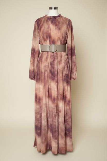 Cloud Pleated Maxi Dress