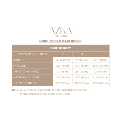 The Nude Tiered Maxi Dress