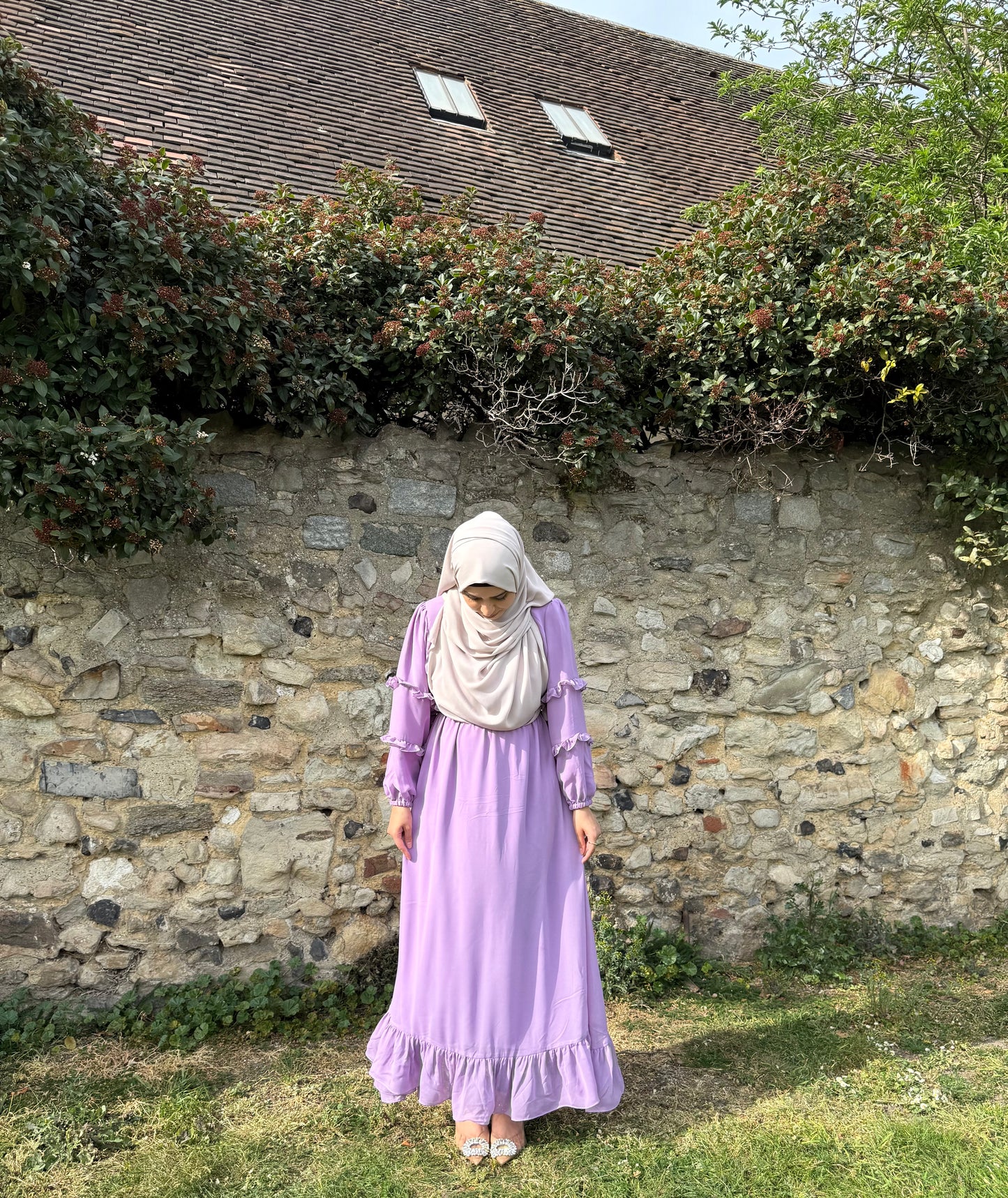 The Lilac Ruffle Maxi Dress